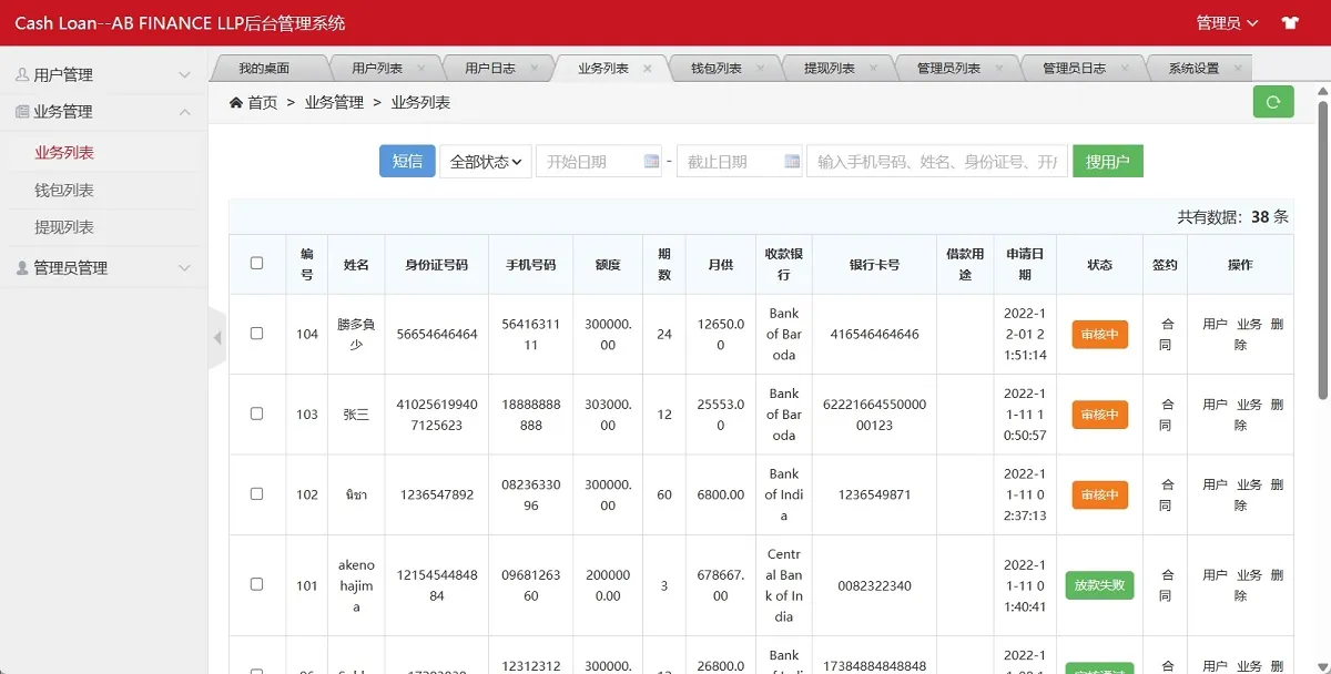 海外小额借贷贷款系统源码,印度贷款平台源码,套路贷系统,网贷系统源码