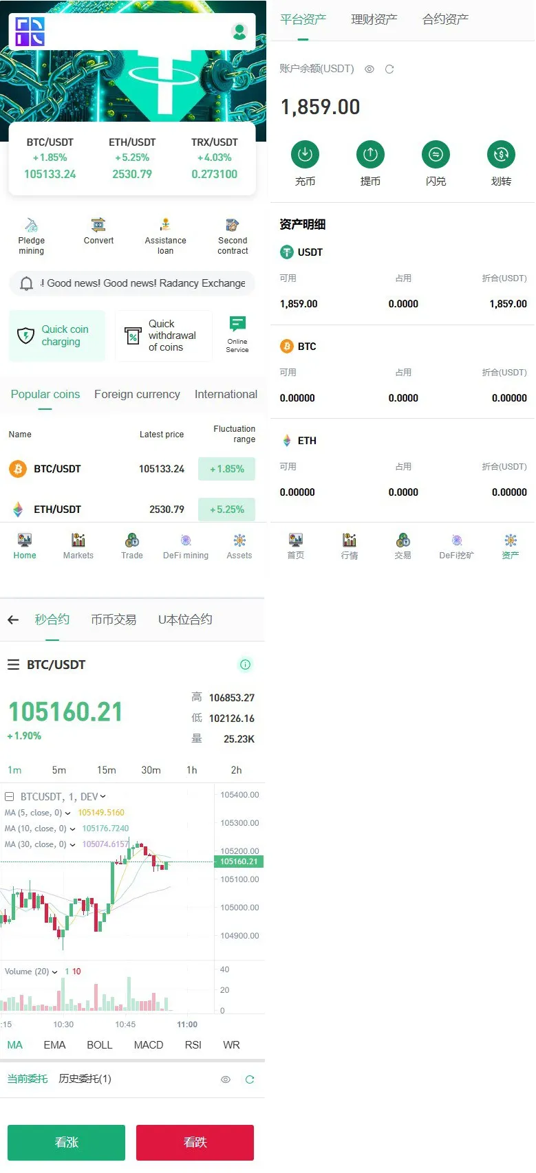 java交易所，多语言，外汇，黄金，区块链，dapp类型的，支持授权，划转，挖矿