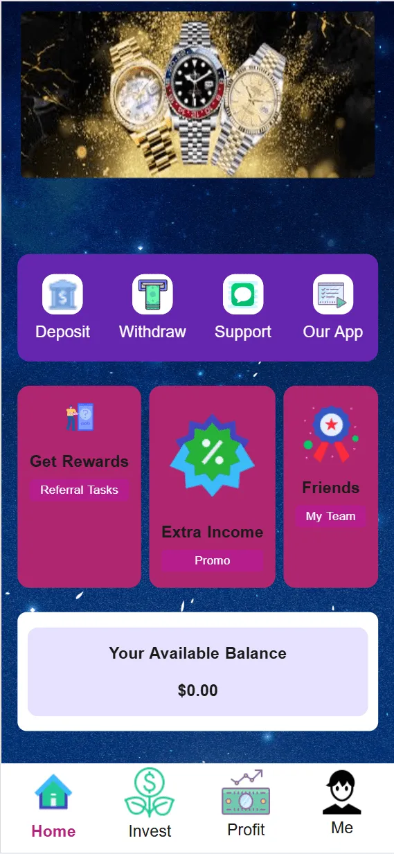 海外新UI/劳力士/奢侈品手表/投资理财系统