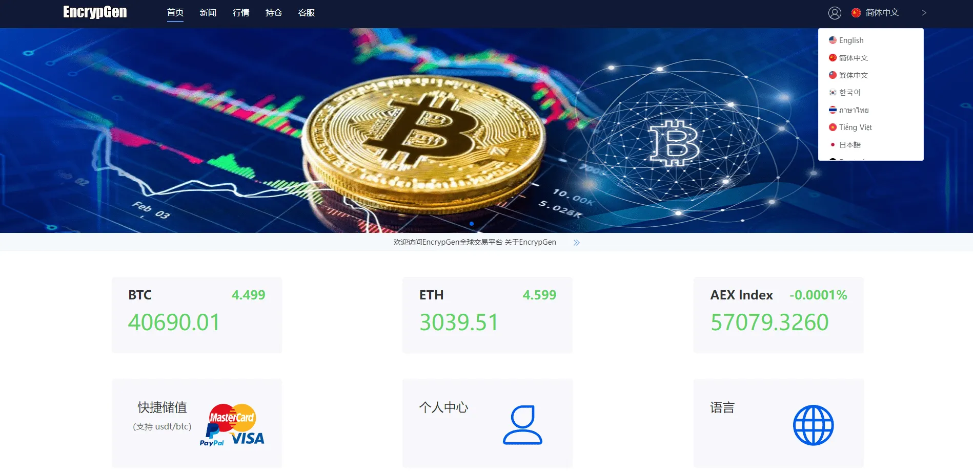 全新PC版微盘系统/微盘外汇系统/USDT充值/九种语言/实名认证