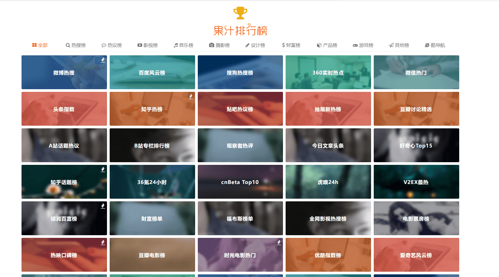 精美网址导航及热点热搜影视排行榜源码，给您全方位的浏览体验